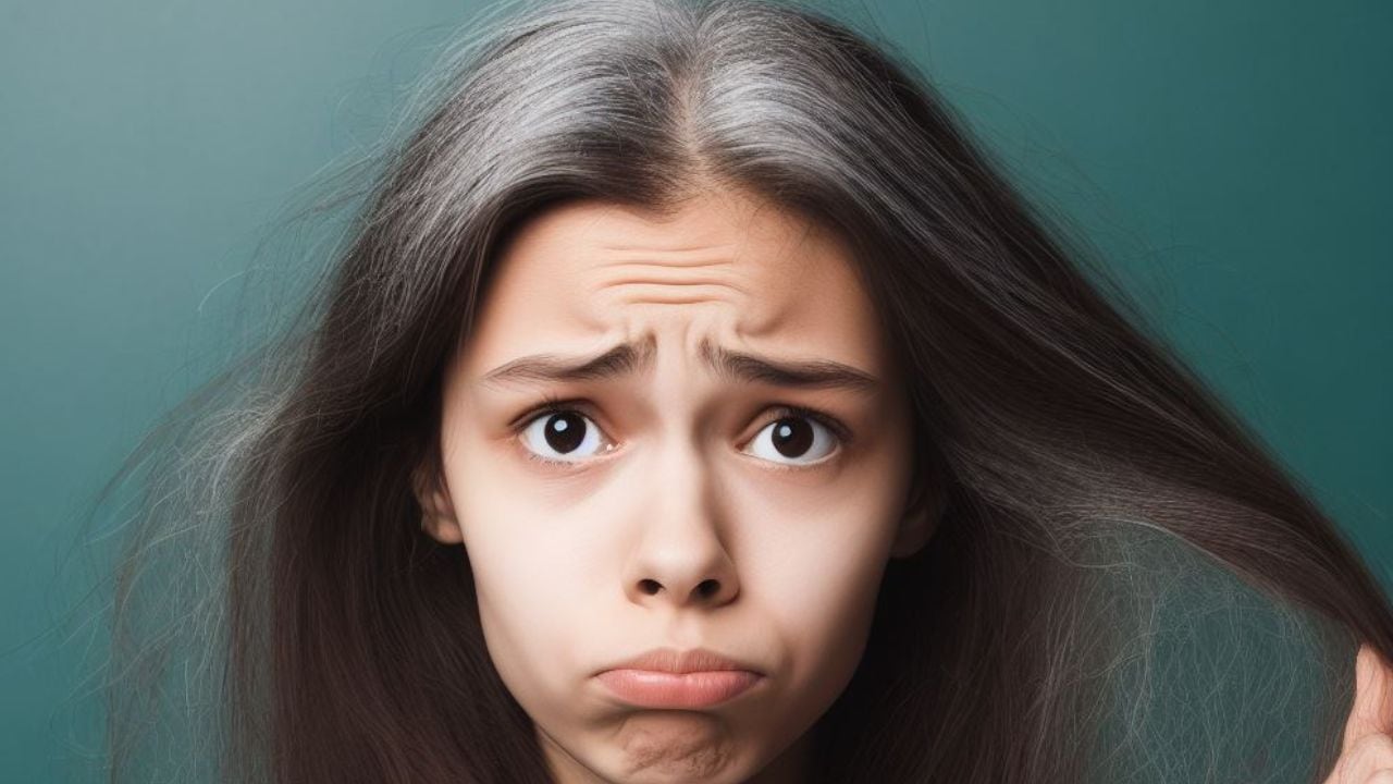 Las canas pueden aparecer de manera prematura.