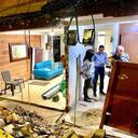 Buseta destruyó la fachada de una casa en Envigado, Antioquia.