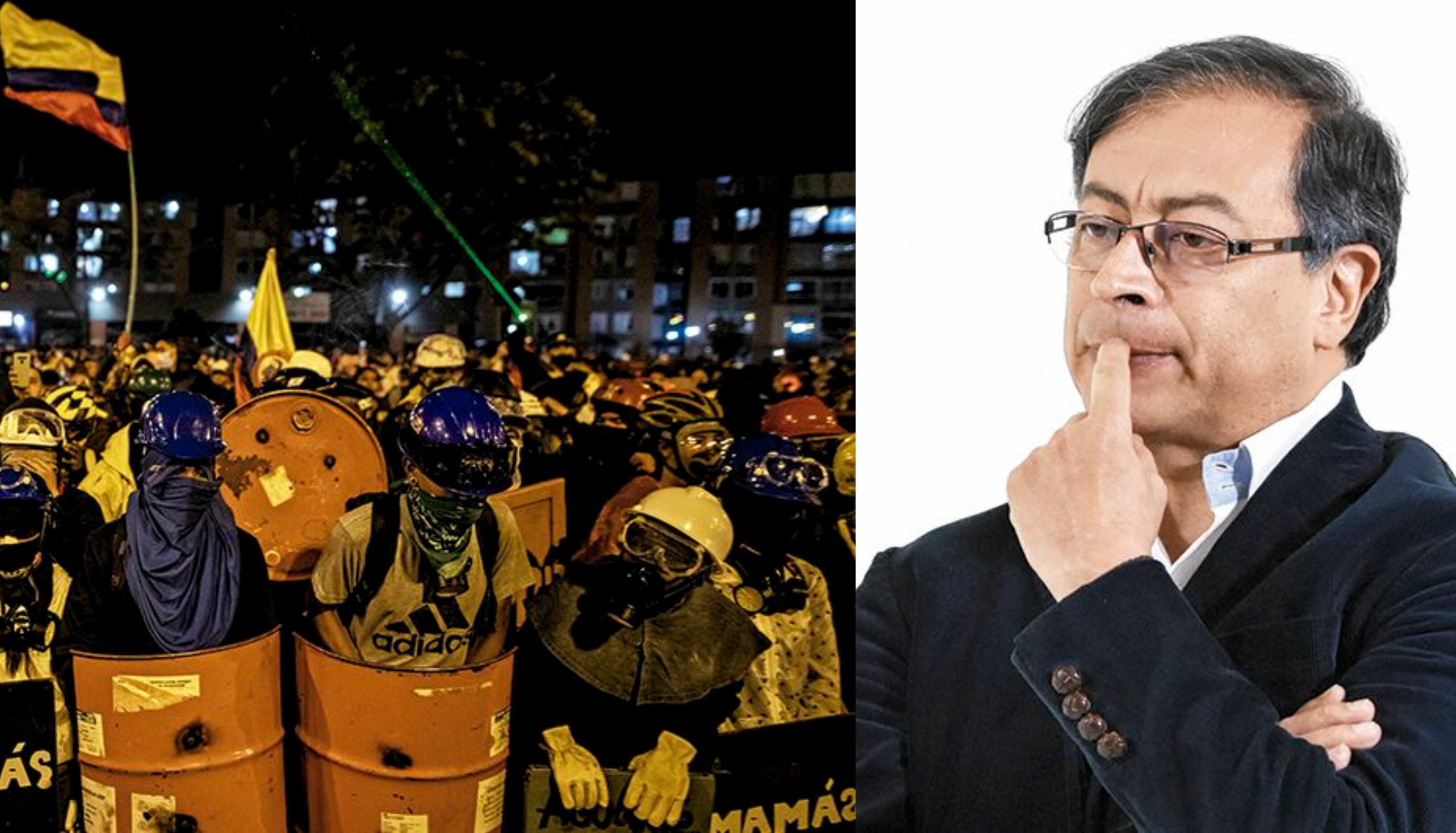 Un integrante de la Primera línea en Bogotá advirtió que volverán a las calles "si Petro la embarra".