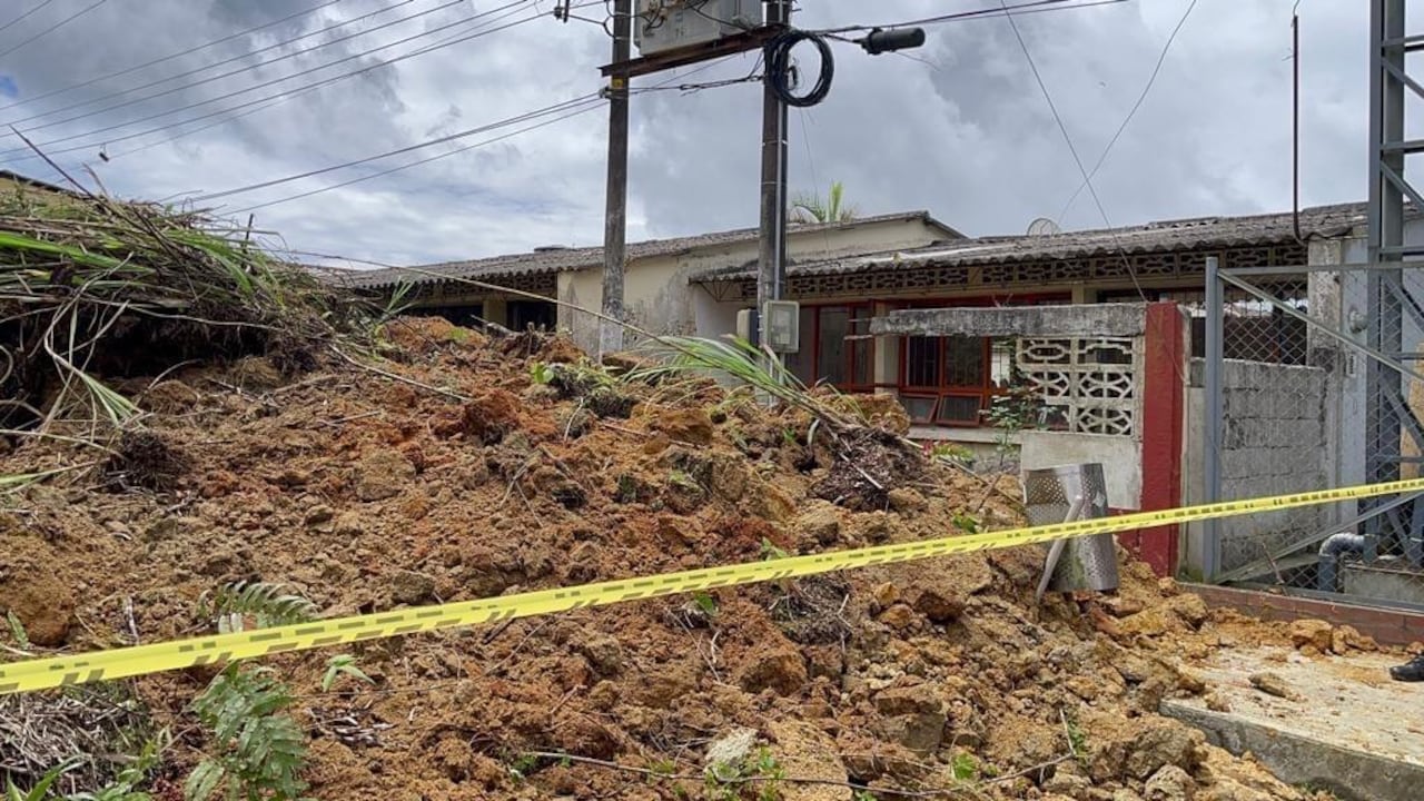 Así quedó la sede Rafael Pombo, de la institución educativa José Joaquín García del municipio de Casabianca Tolima.