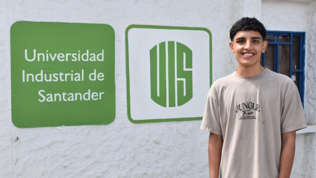 El joven Juan Diego quiere estudiar en la Universidad Industrial de Santander.