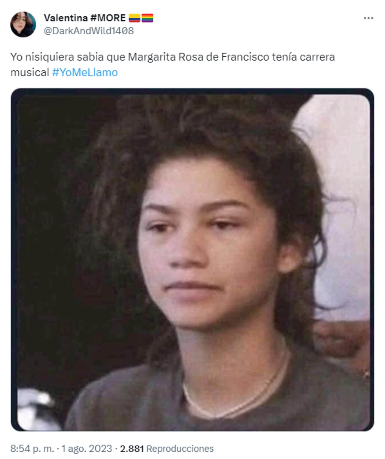 Memes tras presentación de 'Yo me llamo' Margarita Rosa de Francisco