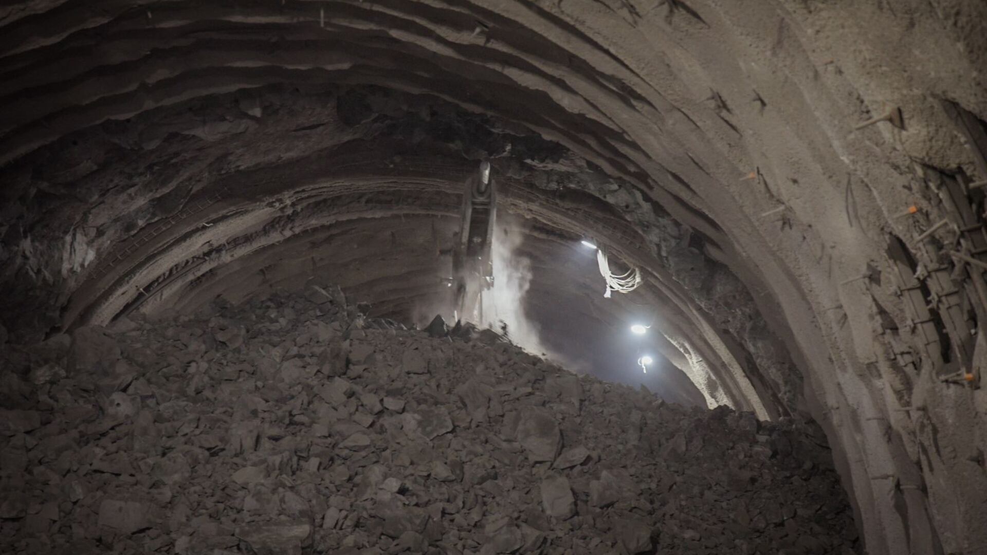 Túnel Guillermo Echeverri en Antioquia.