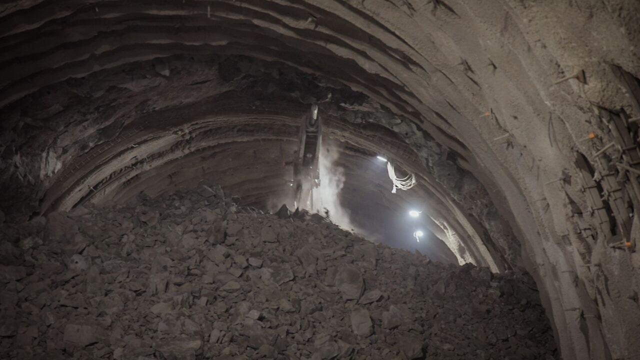 Túnel Guillermo Echeverri en Antioquia.