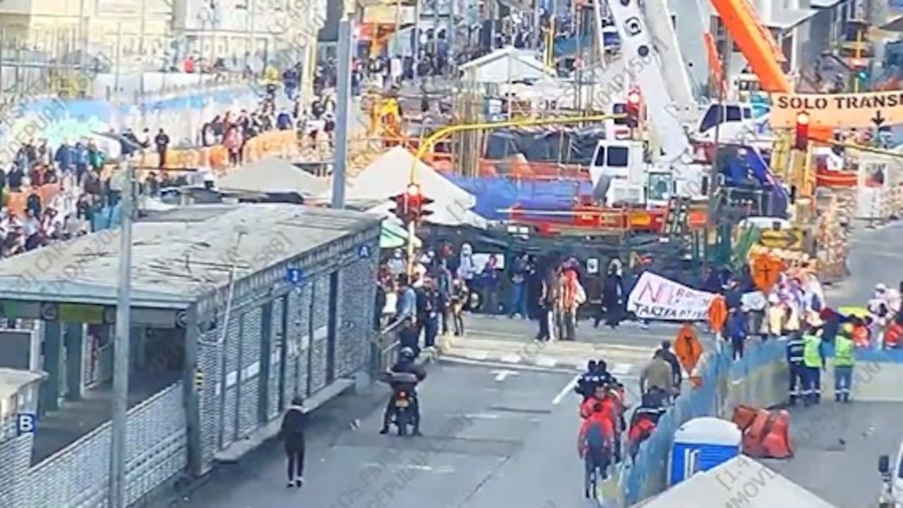 Manifestaciones en la tarde de Bogotá, 7 de mayo de 2026