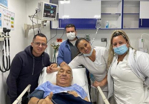 Alci Acosta fue hospitalizado. Foto Instagram checoacosta