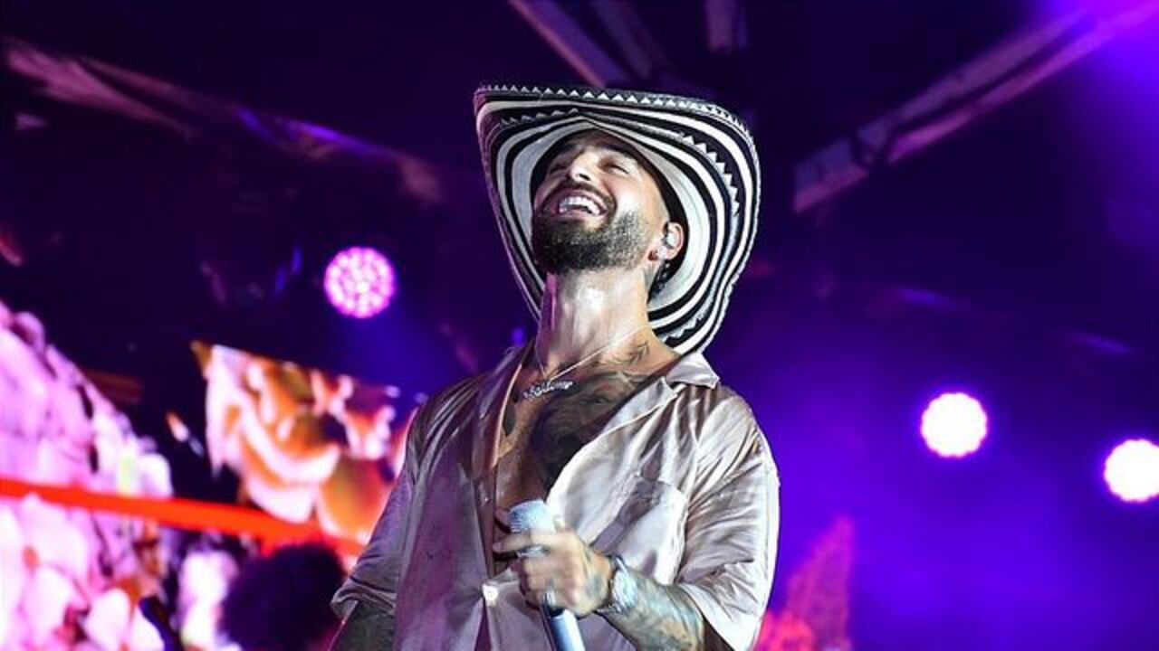 Maluma cantando (imagen de referencia).