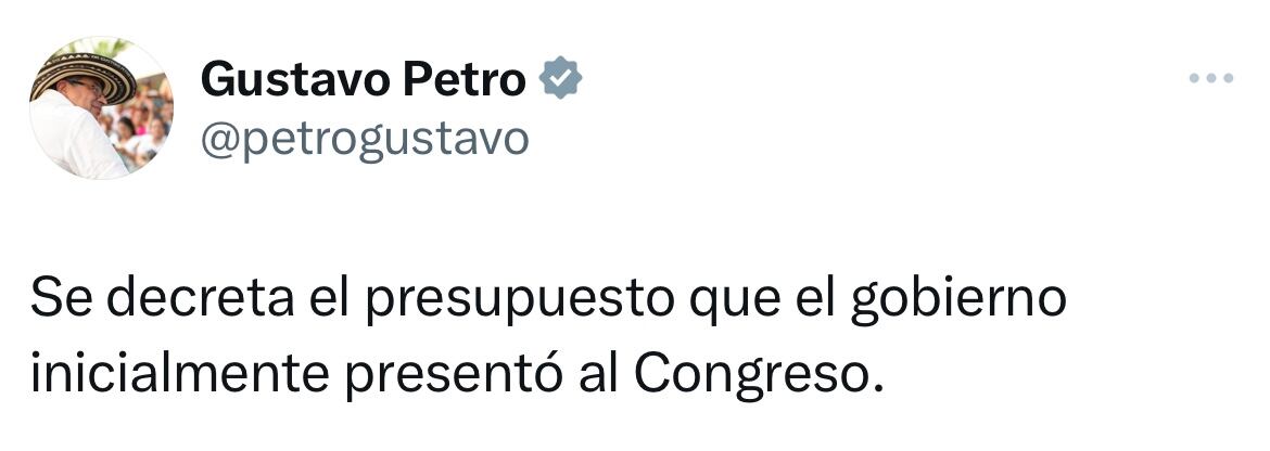 Mensaje presidente Gustavo Petro