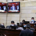 Plenarias del Congreso de la República durante la votación del proyecto de Inversión Social o Reforma tributaria 2021