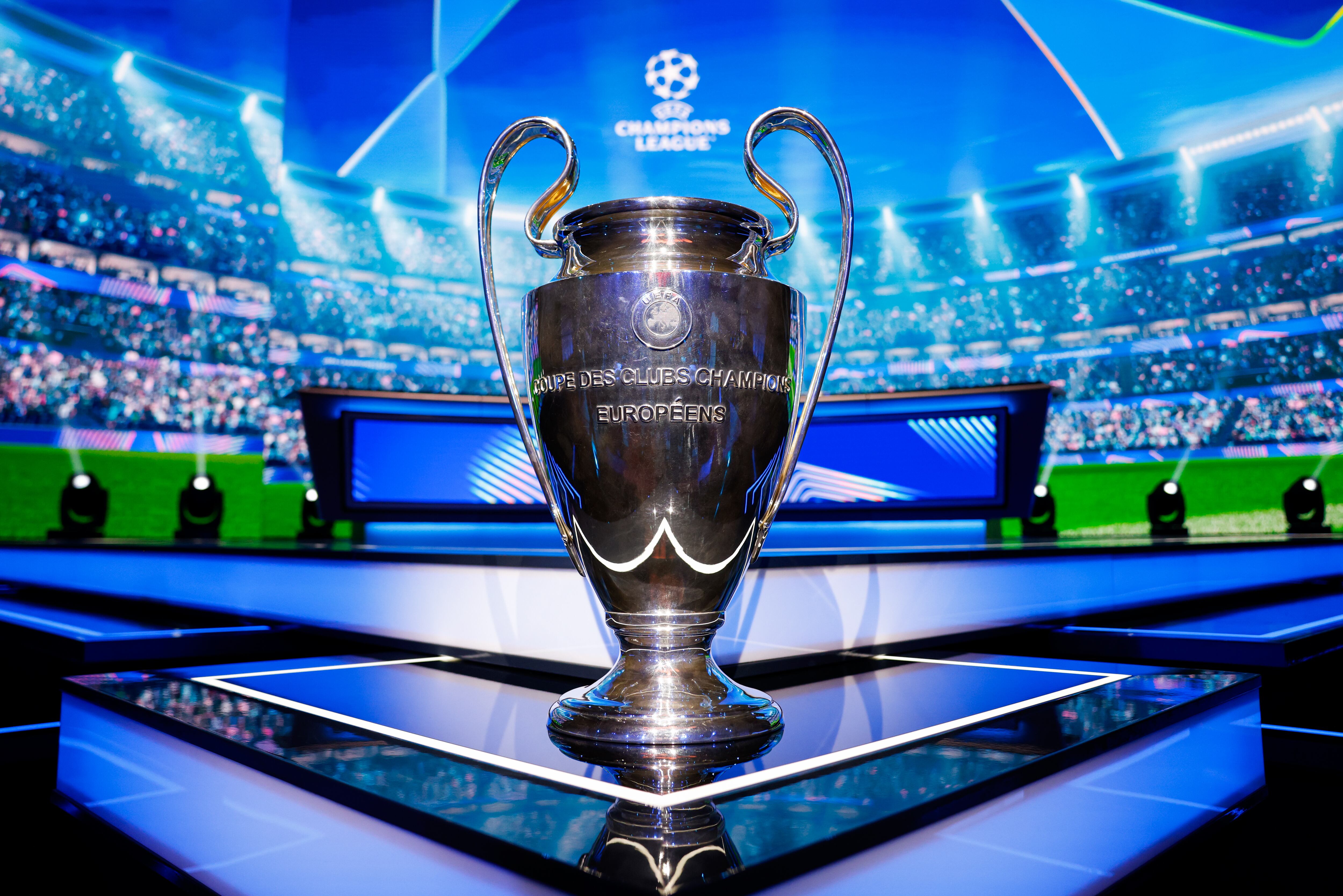 El trofeo de la Champions League.