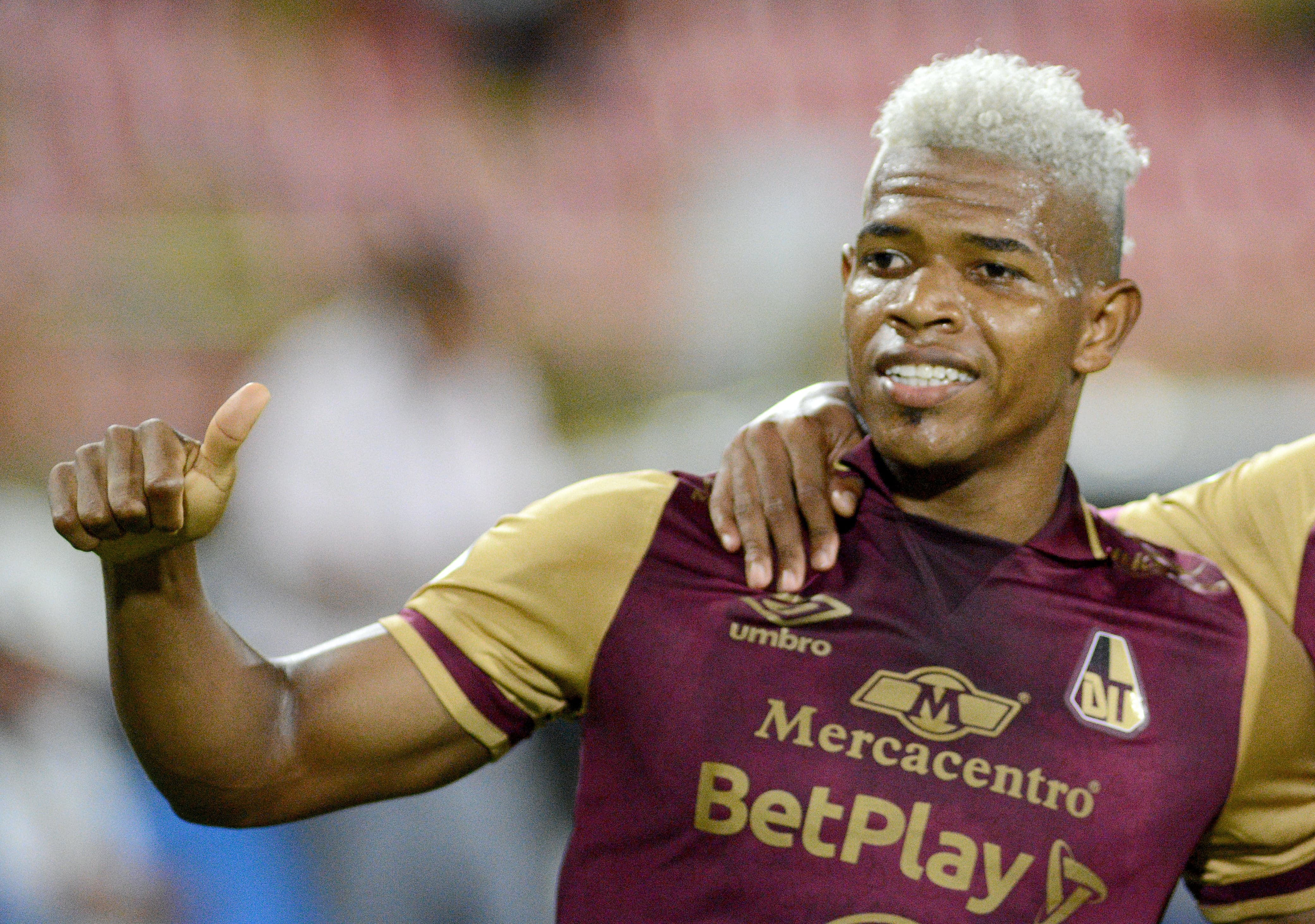 Kevin Pérez, extremo derecho del Deportes Tolima.