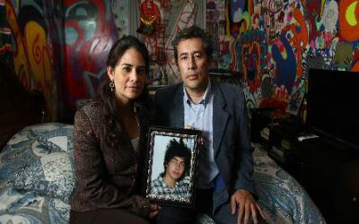 La familia de Diego Felipe Becerra.