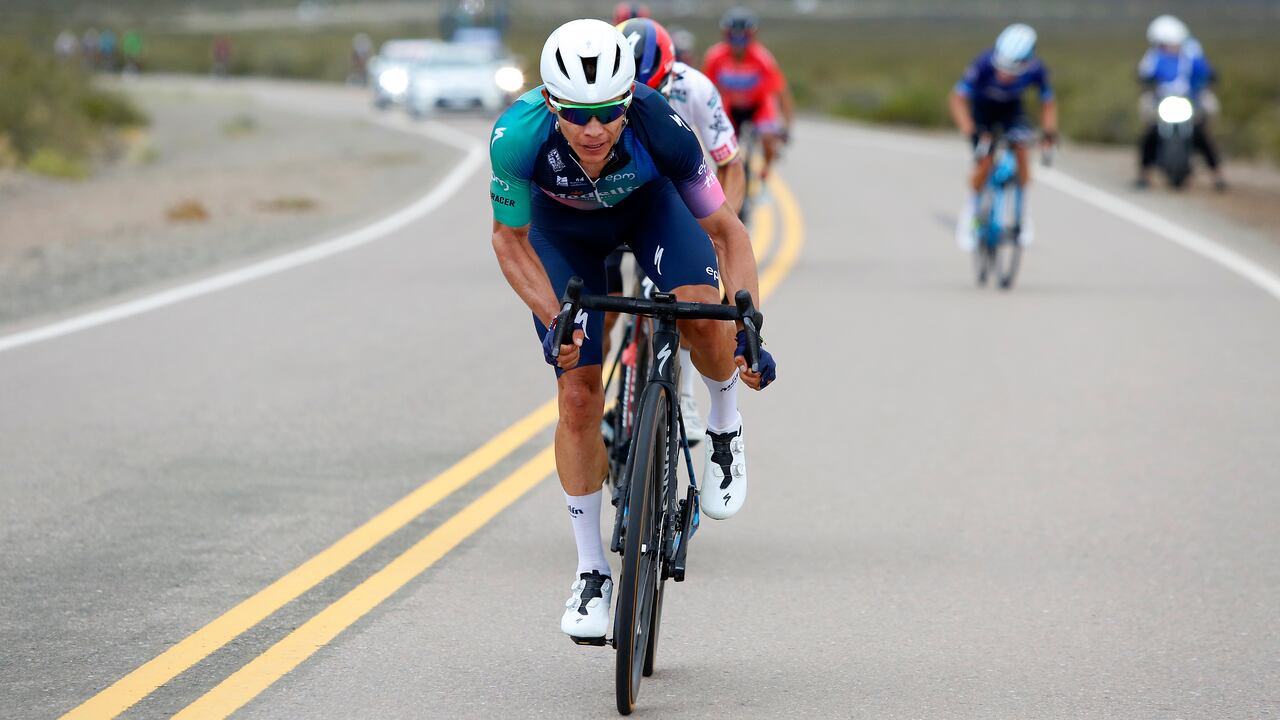 Miguel Ángel López corriendo la vuelta a San Juan