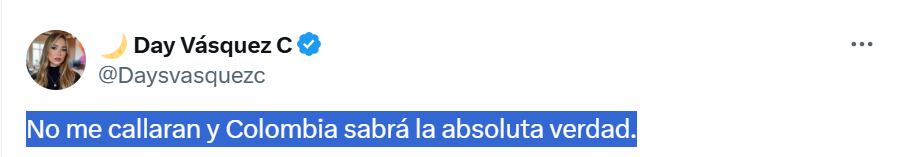 Day Vásquez se pronunció sobre el pedido de suspender su acuerdo con la Fiscalía.