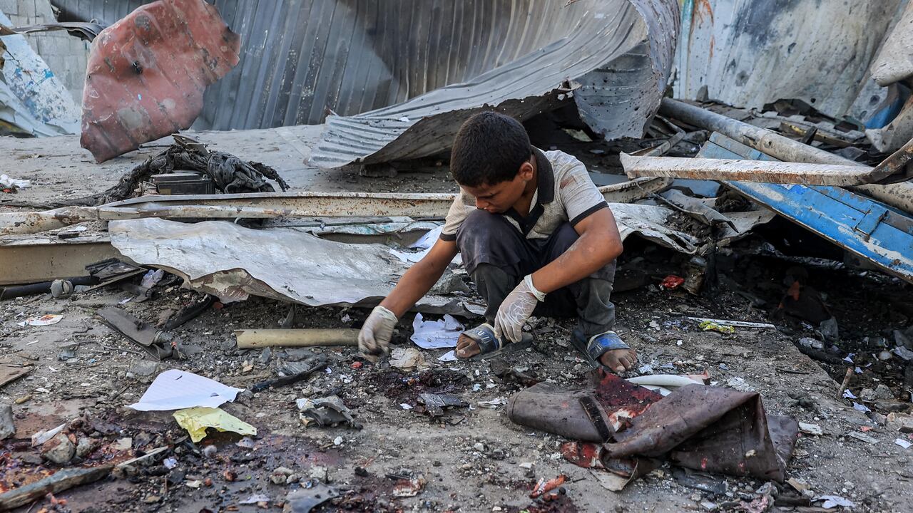 Bombardeo contra escuela en Gaza.