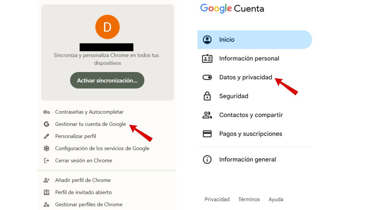 Google permite desactivar esta función desde la sección de privacidad en pocos pasos.