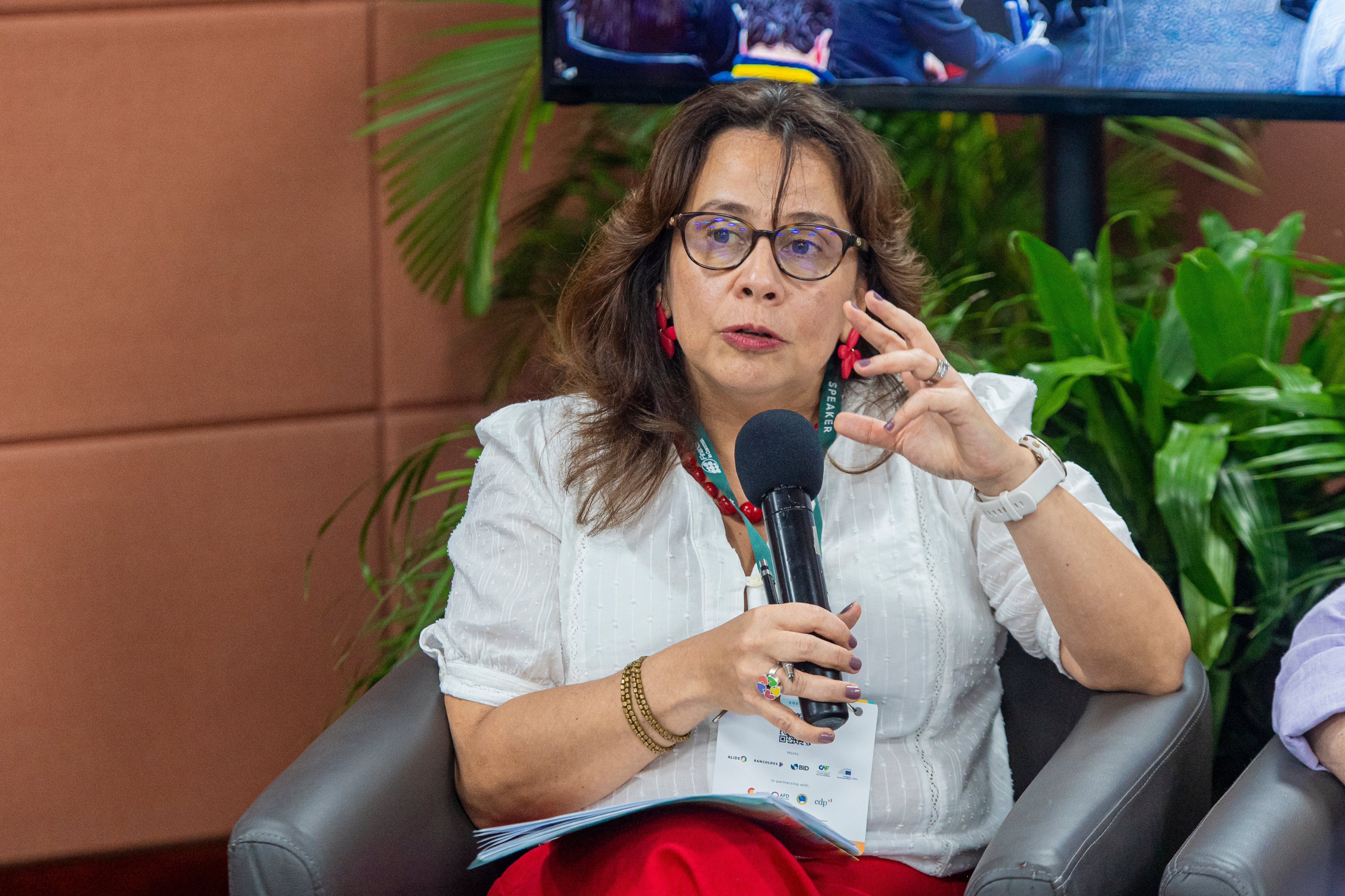 Ángela María Penago, presidente Finagro. Corestía FICS.