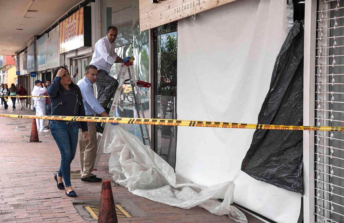 Los negocios de sector de Los Héroes también resultaron afectados por las manifestaciones. Foto:  Bani Gabriel Ortega