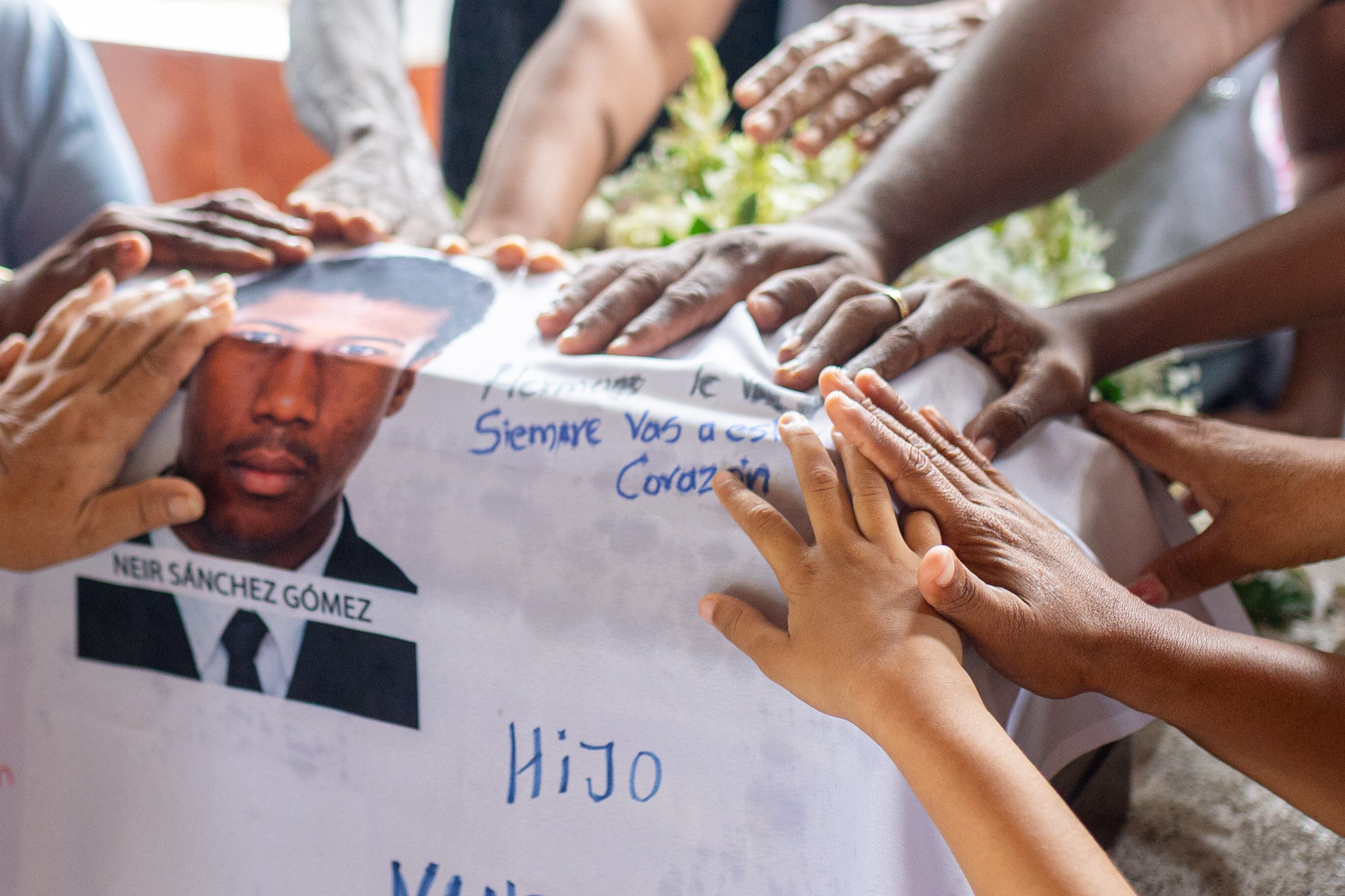 Entrega restos de Neir Sánchez Gómez por parte de la JEP.