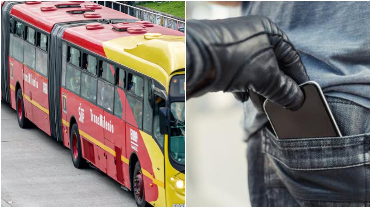 Robo de un celular en TransMilenio