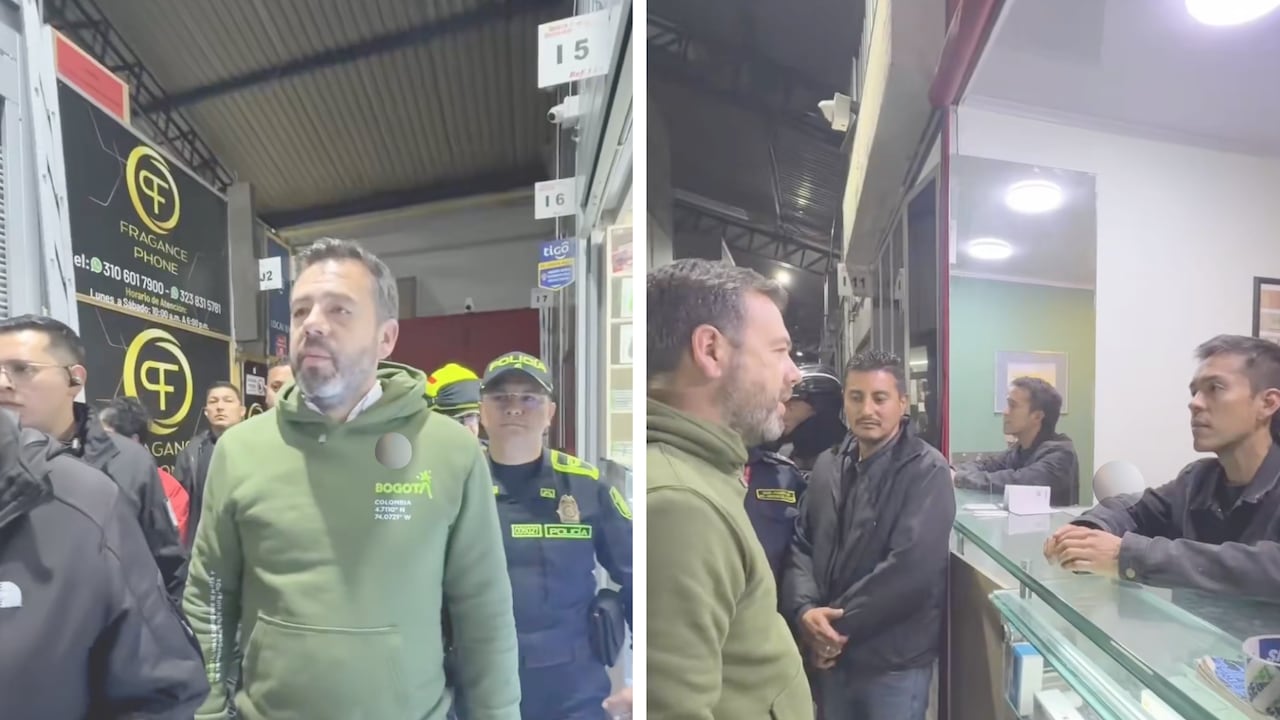 Operativo en San Victorino liderado por el alcalde Carlos Fernando Galán, en Bogotá. Octubre 7 de 2026