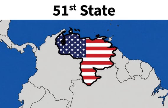 Mapa publicado por Donald Trump