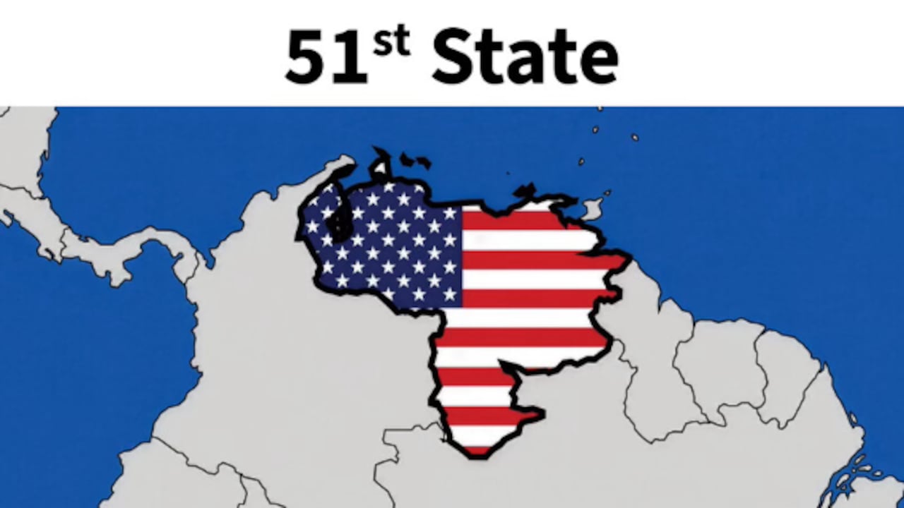 Mapa publicado por Donald Trump