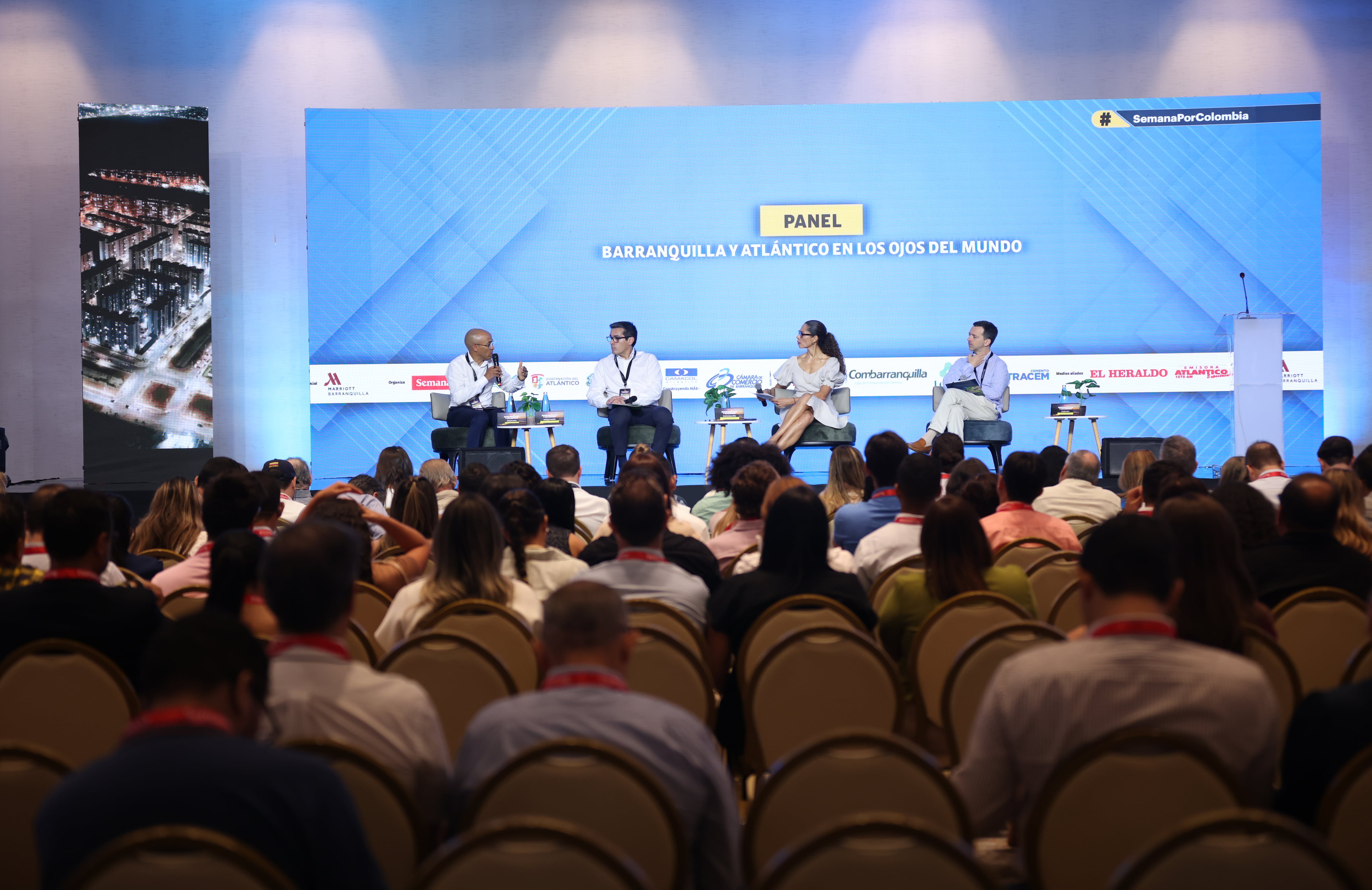 Semana por Colombia Barranquilla y Atlántico
Martes, 9 de septiembre de 2025  Barranquilla
PANEL | Barranquilla y Atlántico en los ojos del mundo
Rodrigo Peñailillo Representante en CAF -Banco de Desarrollo de América Latina y el Caribe - Colombia
Ana María Aljure Gerente de Ciudad de la Alcaldía de Barranquilla
Ramiro López-Ghio Representante del Banco Interamericano de Desarrollo (BID) en Colombia
Lamine Sow Director de la Agencia Francesa de Desarrollo (AFD) en Colombia
Modera: Erika Fontalvo Directora del diario El Heraldo