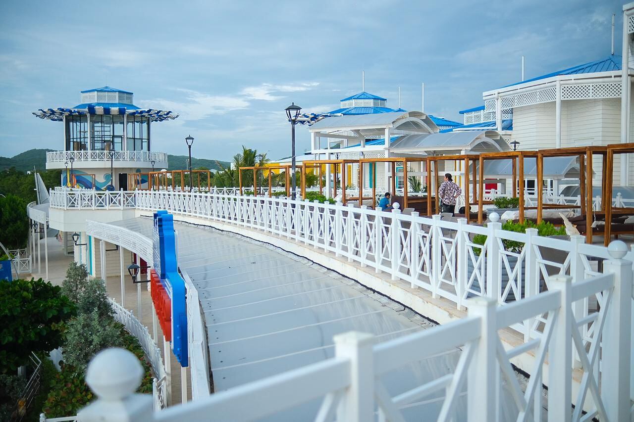 Interior del Muelle 1888 en Puerto Colombia.