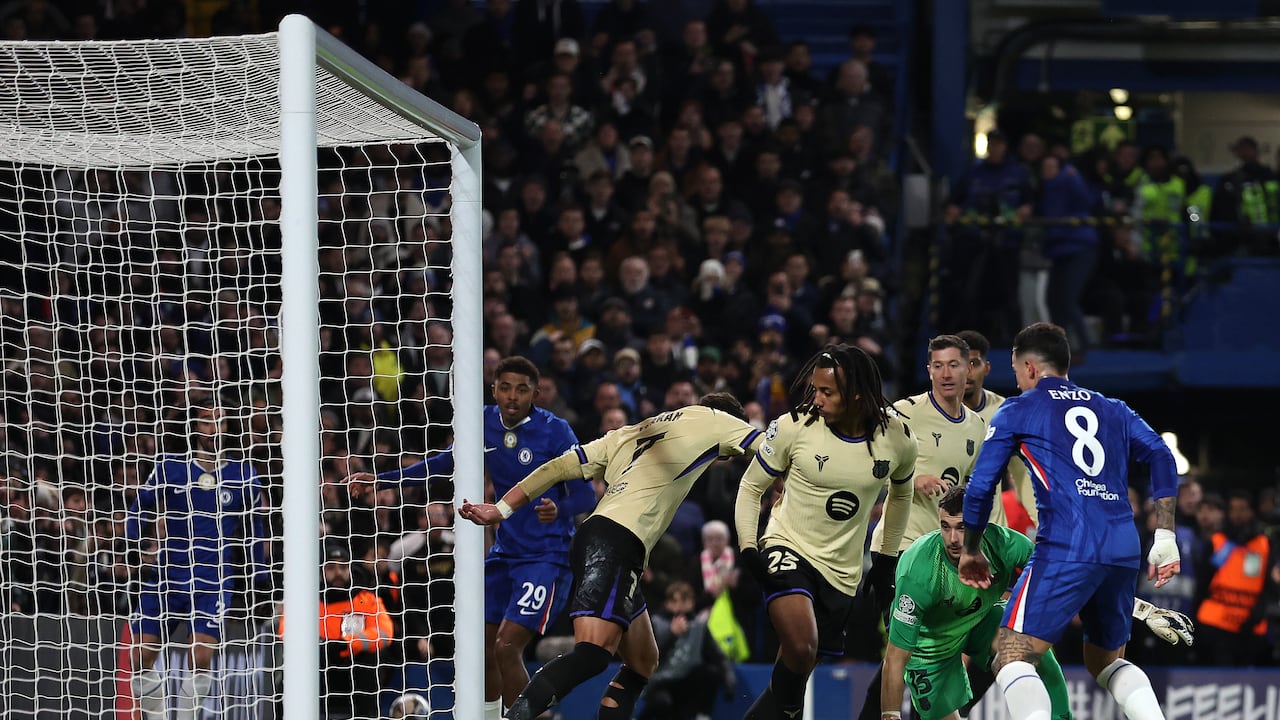 Acción del Chelsea vs. Barcelona por Champions League