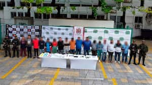 Alguno de los capturados por el Clan del Golfo.