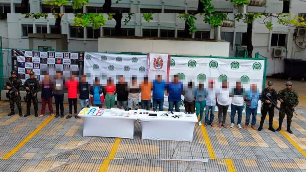 Alguno de los capturados por el Clan del Golfo.