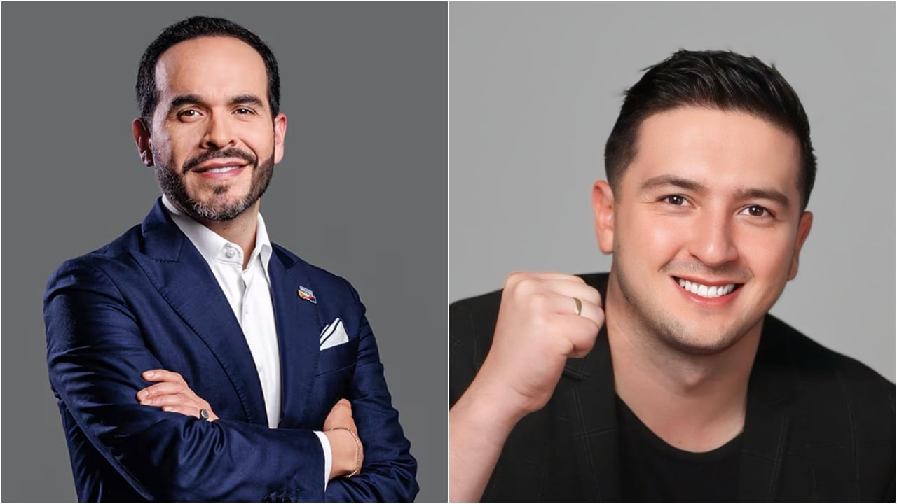 El candidato Abelardo de la Espriella y el analista Nicolás Rojas Holguín.