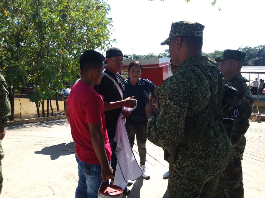 Momentos luego de la liberación de un soldado profesional secuestrado en el Caquetá por las disidencias de las Farc.
