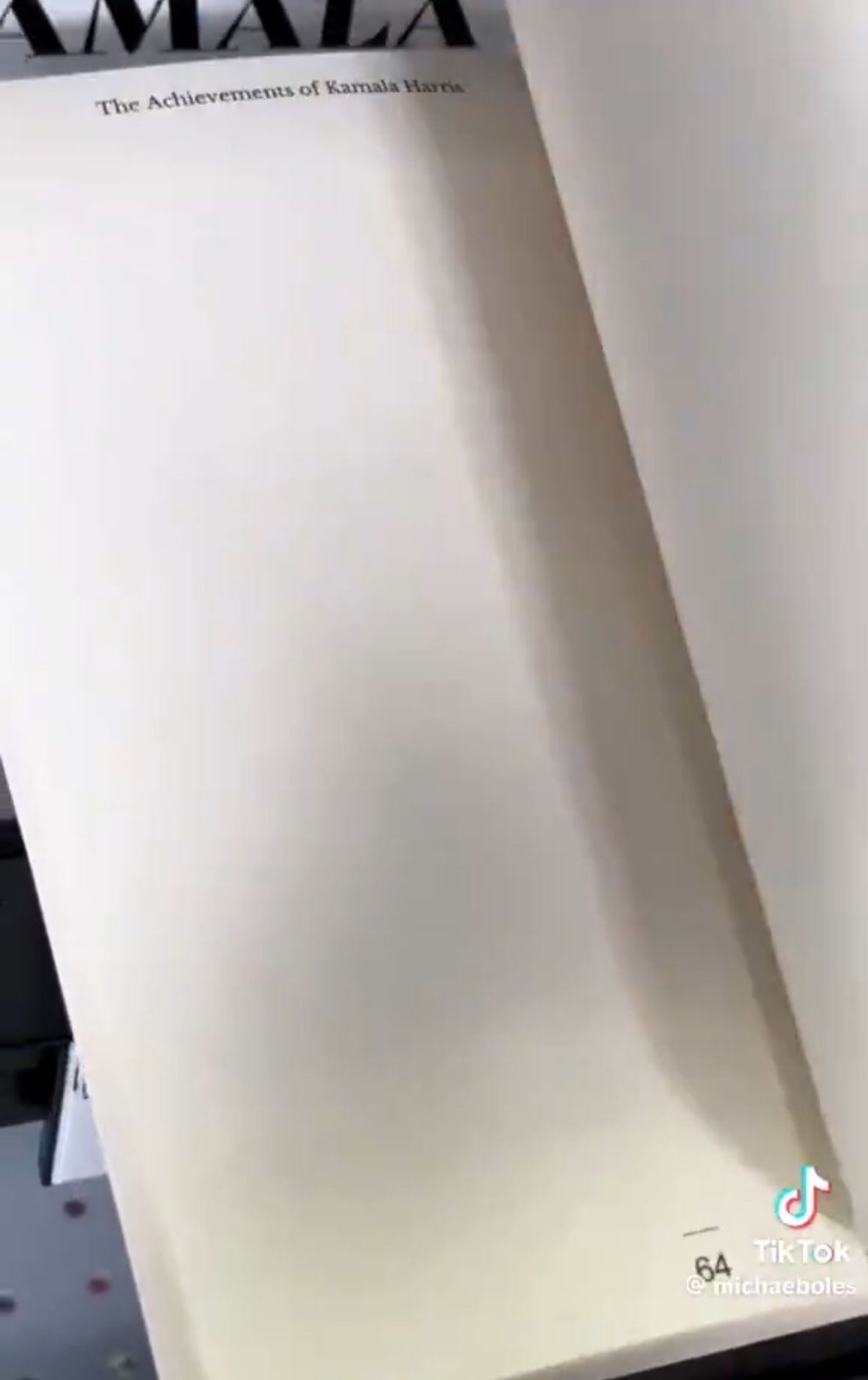 Parte del libro de Kamala Harris