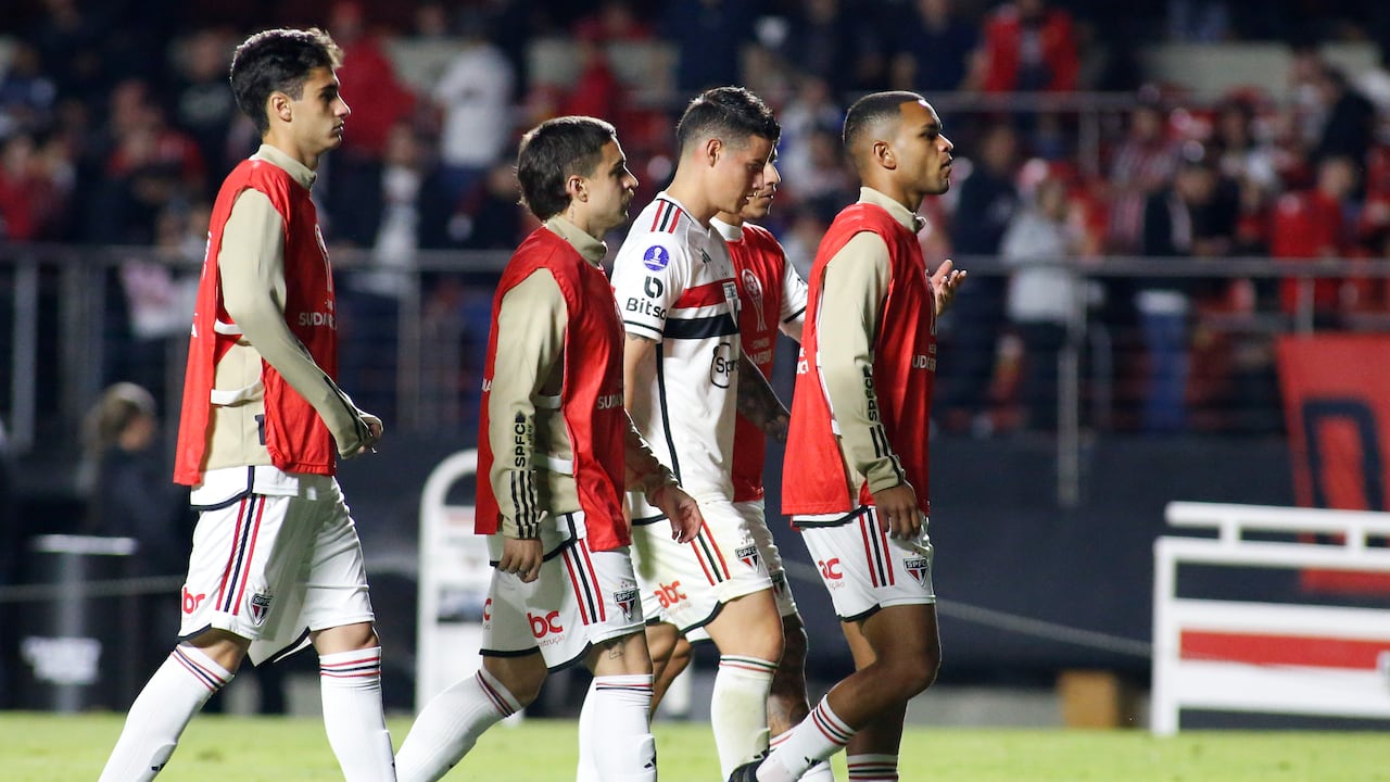 James Rodríguez disputó sus primeros 90 minutos completos con Sao Paulo.