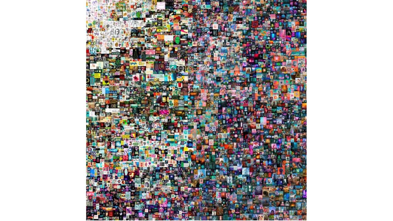 La pieza rematada en Christie's consiste en un collage de 5.000 obras de Beeple.