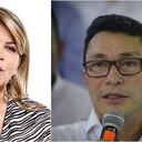 Alcaldesa de Santa Marta, Virna Johnson y el exgobernador del Magdalena Carlos Caicedo.