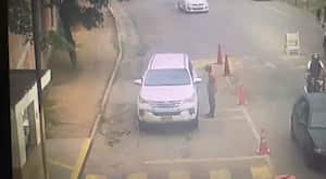 La camioneta que usaron en el ataque terrorista