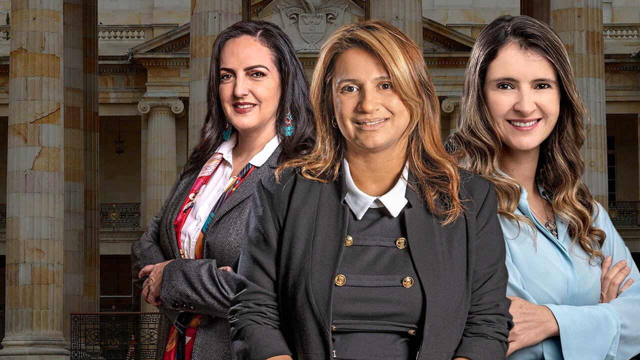 María Fernanda Cabal, Paola Holguín y Paloma Valencia estuvieron en la escogencia del candidato único del Centro Democrático. 