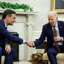 Los dos presidentes se reunieron en la Casa Blanca este viernes. Foto: AFP.