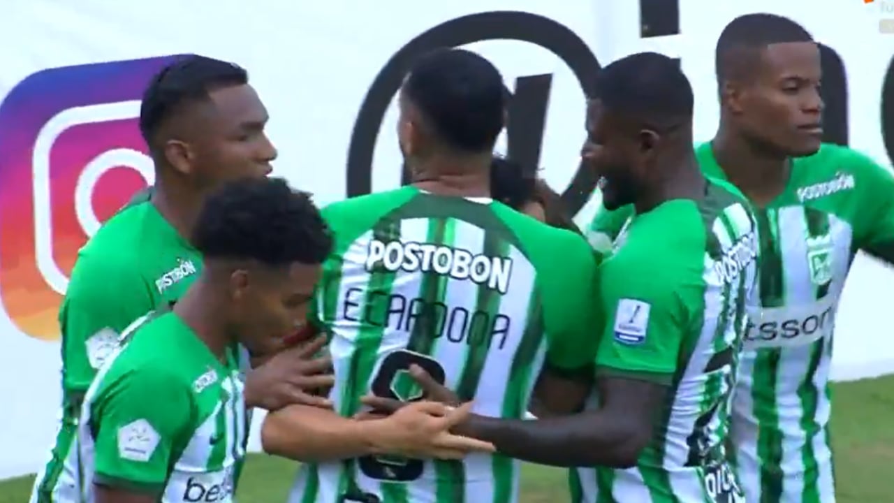 Atlético Nacional ganó 2-0 ante Jaguares en Montería.