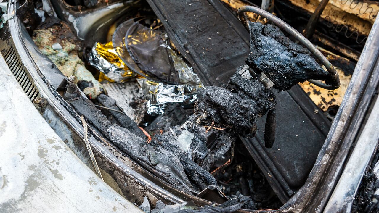 Imagen de referencia, no corresponde al taxi incinerado.