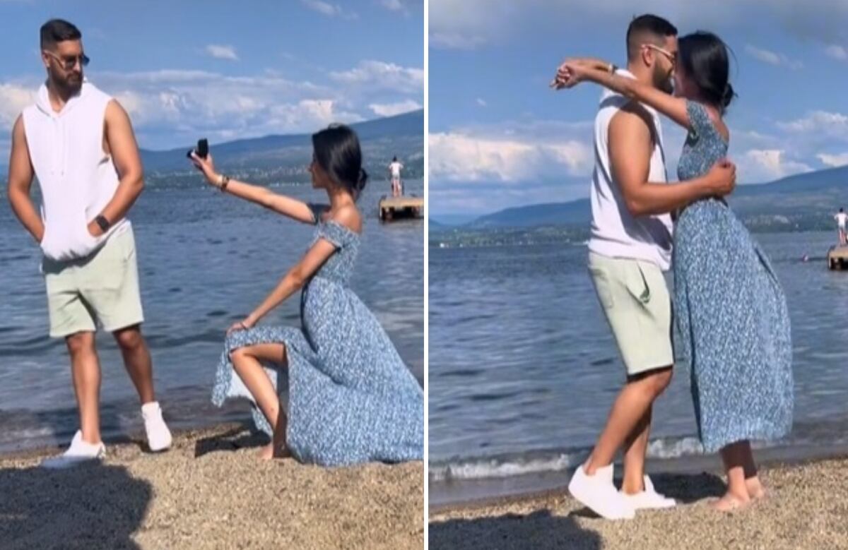 La pareja ya había formalizado su compromiso.