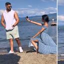 La pareja ya había formalizado su compromiso.