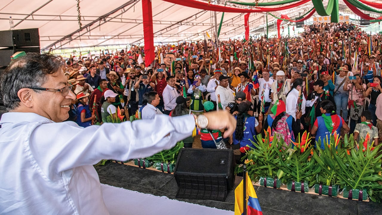 El presidente Gustavo Petro ha sido uno de los principales promotores de las guardias campesinas, indígenas y cimarronas.