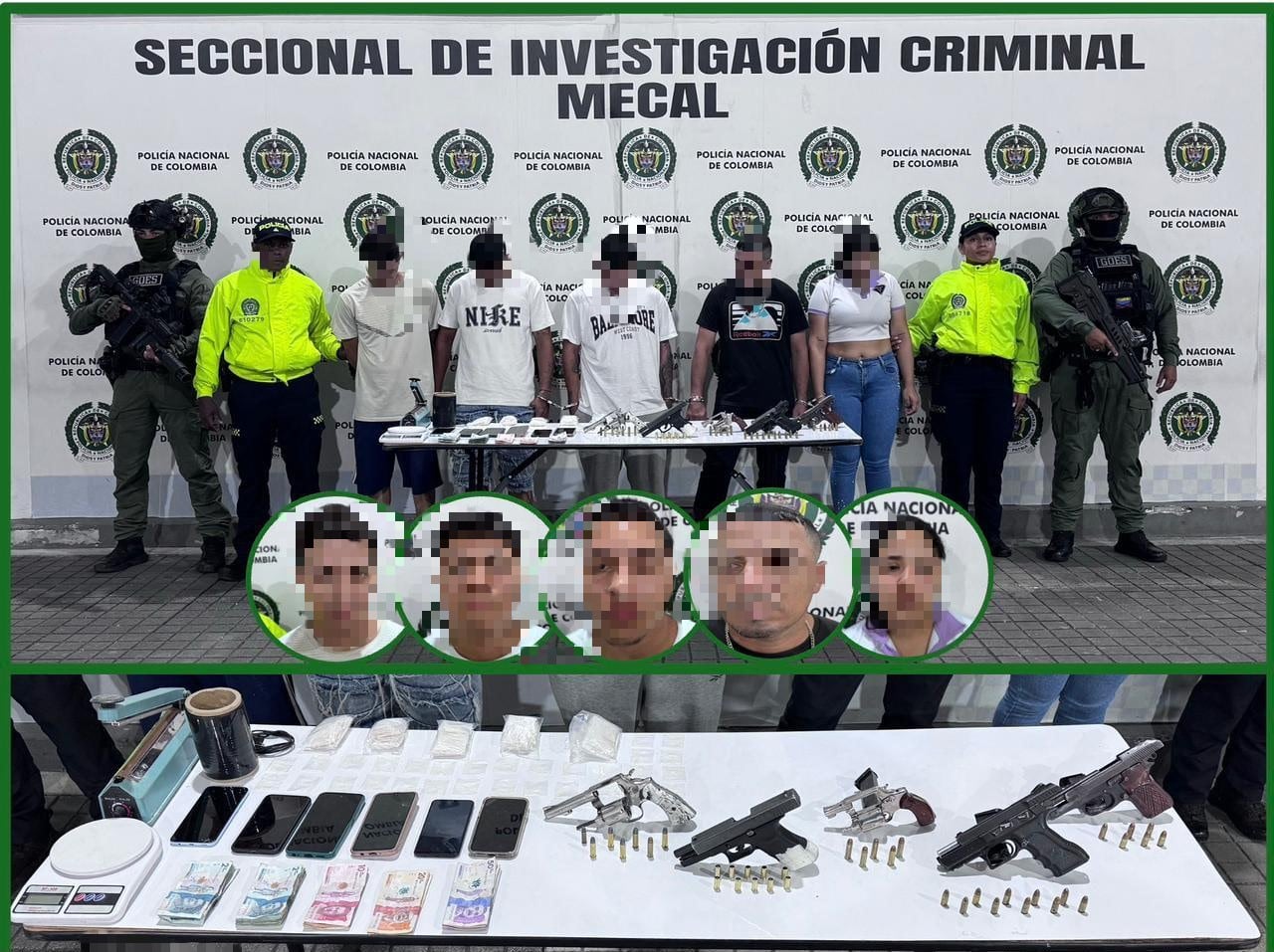 Golpe al crimen en Cali: siete detenidos por homicidios, incluidos dos de los más buscados