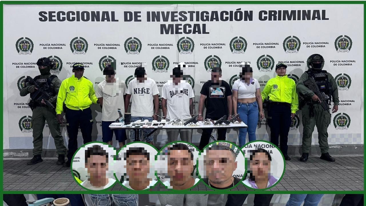 En el primer operativo capturaron a cinco personas e incautaron cinco armas de fuego.