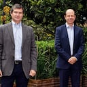 De izquierda a derecha, Miguel Pardo Brigard, presidente de Sodimac; Roberto Junguito Pombo, presidente de Organización Corona, y Ana María Delgado, vicepresidenta de Asuntos Corporativos de Corona.