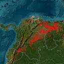Mapa de incendios forestales activos.